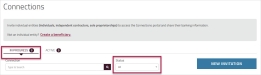 Connections Status Filter